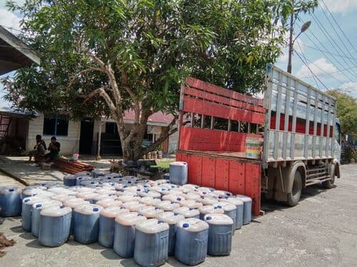 Honey harvesting process