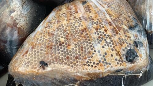 Honey harvesting process
